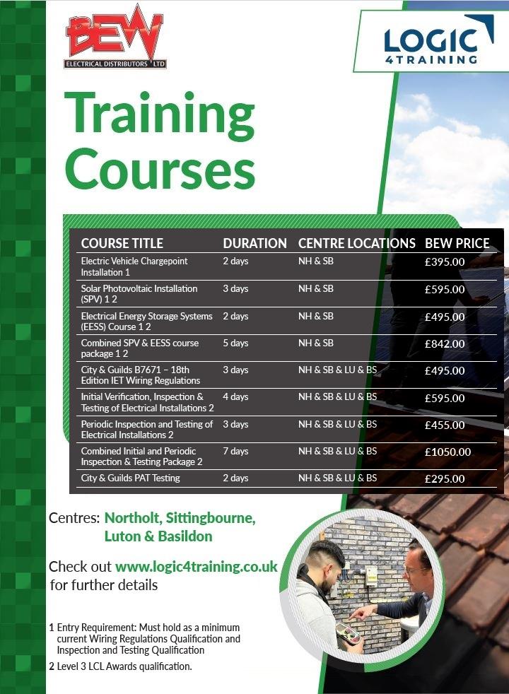 Logic4Training Electrical & Renewables Training Courses
